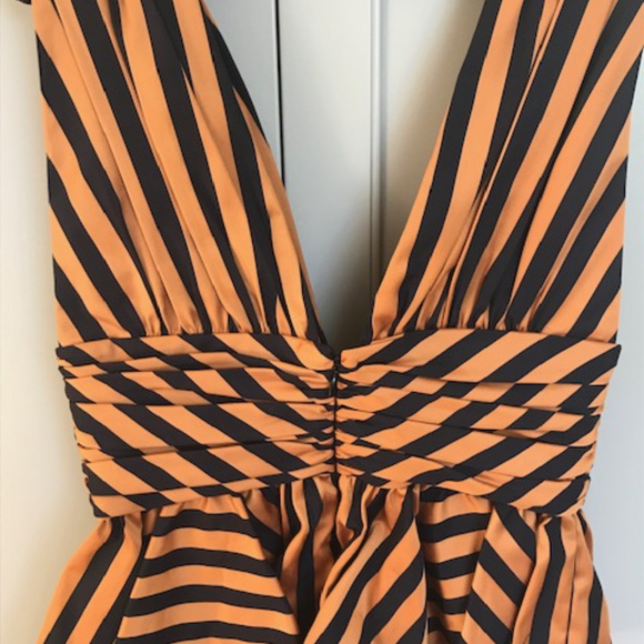 Caroline Constas Striped Sleeveless Peplum Top - Picture 3 of 6